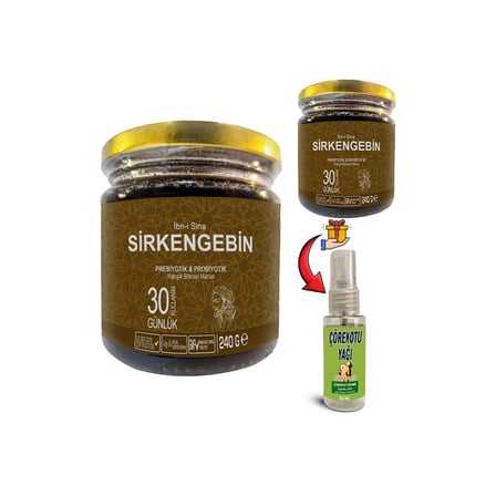 Ibn-i Sina Sirkengebin 2 Kutu Aromatik Prebiyotik Macun + Çörek Otu Yağı