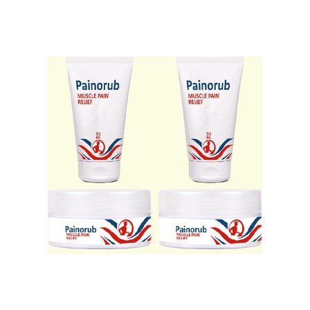 Painorub Krem 2şerli Kril yağı Afrika zencefil özü ReliefCream Rahatlamaya 50 ml Tüp&Kavanoz Set