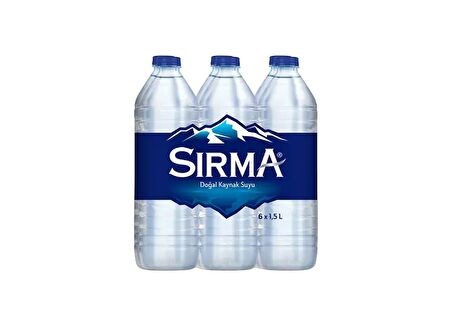 Sırma Doğal Kaynak Suyu 1,5 Lt X 6 Adet