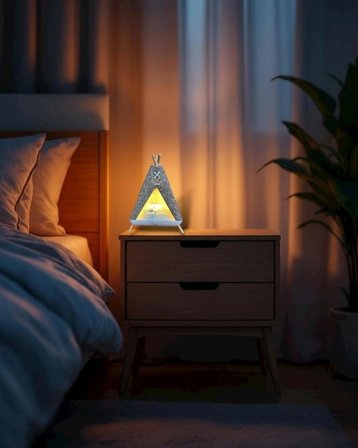 Geox Tent Shape Kedili Masa Lambası, Gece Lambası