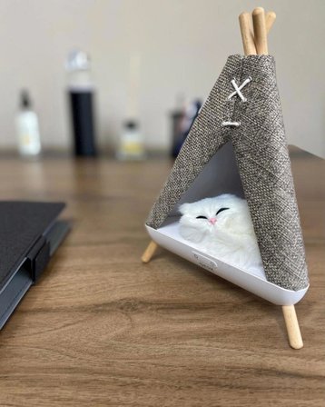 Geox Tent Shape Kedili Masa Lambası, Gece Lambası