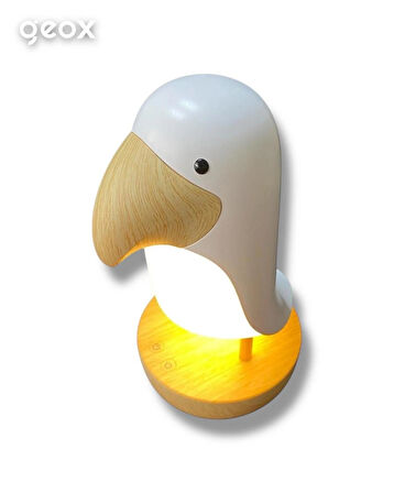 Geox Toucan Bird Masa Lambası, Gece Lambası, Şarjlı