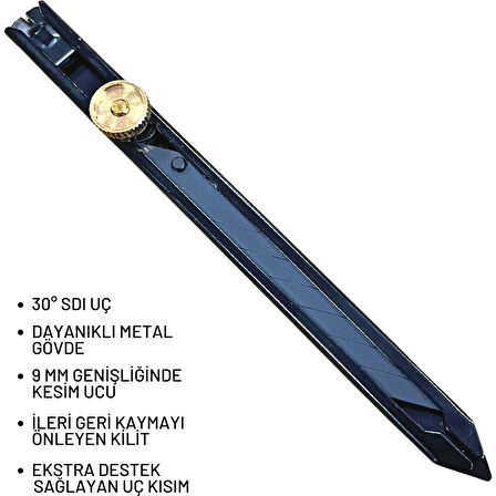 Machket-103 9 mm Kilitli Metal Maket Bıçağı