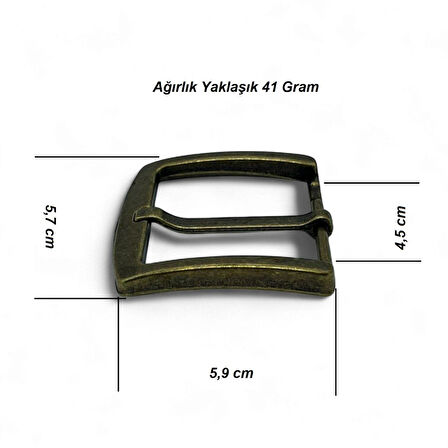 Kemer Tokası 4,5 cm Antik 1 Adet  (Leathercraft, Deri Hobi)