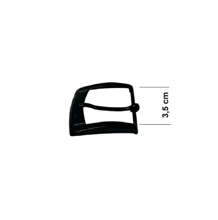 Kemer Tokası 3,5 cm Siyah Boyalı Hafif Ürün (Leathercraft, Deri Hobi)