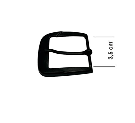 Kemer Tokası 3,5 cm Siyah Boyalı Hafif Ürün (Leathercraft, Deri Hobi)