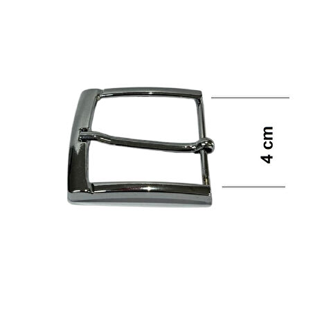 Kemer Tokası 4 cm Krom Nikel Hafif Ürün (Leathercraft, Deri Hobi)