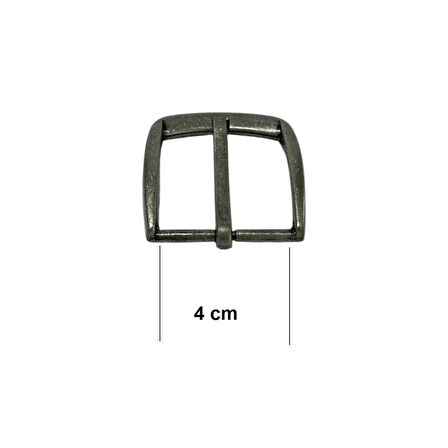 Kemer Tokası 4 cm 1 Adet Gümüş (Leathercraft, Deri Hobi)
