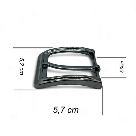 Kemer Tokası 3,9 cm Siyah Nikel 1 Adet