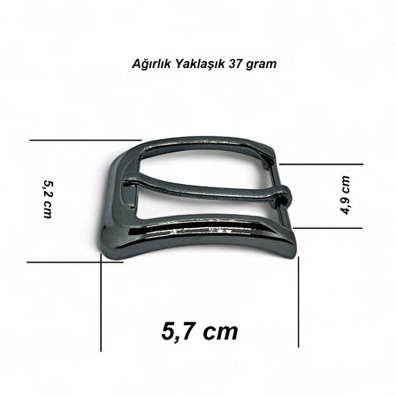 Kemer Tokası 3,9 cm Siyah Nikel 1 Adet