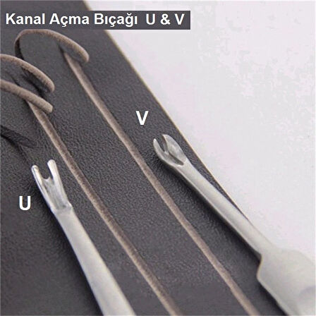 Kanal Açma Bıçağı  Linör (11.5 cm) Deri El Aleti V Model