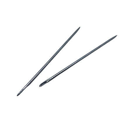 Saraç iğnesi, Deri Dikiş İğnesi Sivri Uç 2 Adet Deri El Aleti 1,2mm x 7,2cm