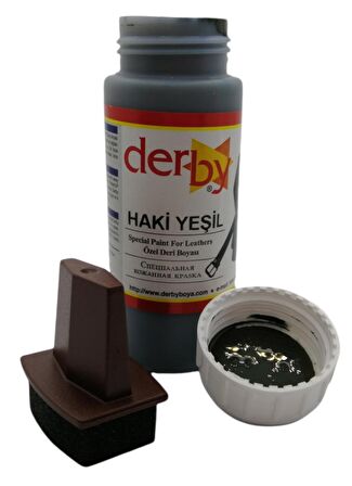 Derby Mont Direksiyon Koltuk Deri Boyası 100ml ve Saplı Sünger 1 Adet