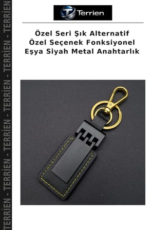 Özel Seri Şık Alternatif Özel Seçenek Fonksiyonel Eşya Siyah Metal Anahtarlık