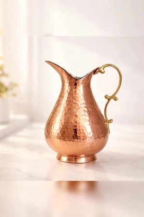 Copper Empire 2 Litre Bakır Ördek Sürahi – Kalaylı Bakır Testi Ayran Sürahisi Dekoratif Bakraç
