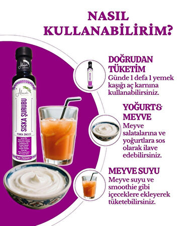 Zengin İçerikli Doğal Sıska Şurubu 250 ml x2 Adet