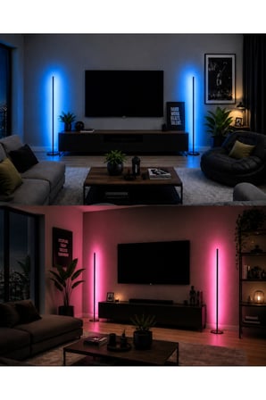 Sondra -Sese ve Müziğe Duyarlı - Kumandalı -Oda Aydınlatma Sistemi Full Rgb- Çok Özellik 150 cm