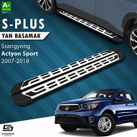 S-Dizayn Ssangyong Actyon Sports S-Plus Gri Yan Basamak 203 Cm 2007-2018 A+ Kalite