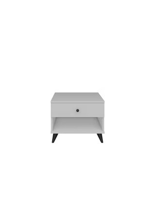 Simple Komodin Tek Çekmeceli 60x44x48 BEYAZ