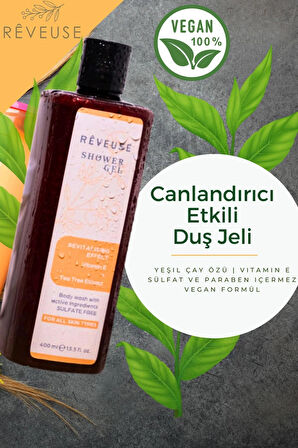 Dermokozmetik Revitalizing Canlandırıcı Etkili Çay Ağacı Özlü Tüm Ciltler E Vitaminli Duş Jeli 400ml