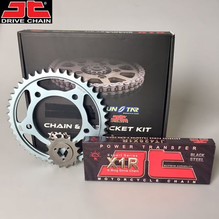 ZİNCİR DİŞLİ SETİ YAMAHA WR R / X (125 cc)  (2009-2015) / YAMAHA / WR R / X / 125cc / ZİNCİR: JT-428X1R (ÇELİK)-134 / ÖN-ARKA DİŞLİ: SUNSTAR (14T-53T) / 2009-2010-2011-2012-2013-2014-2015