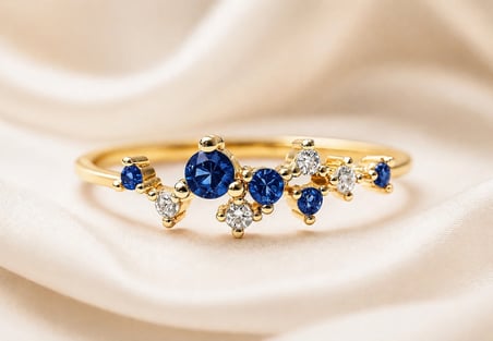 Corlu Jewellery Kadın Yüzük 925 Ayar Gümüş Zirkon Taşlı Altın Kaplama Yüzük - Ölçü 16