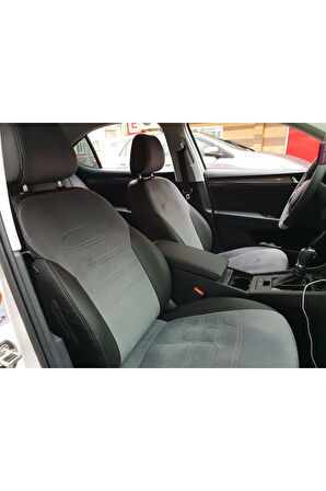 Skoda Superb Araca Özel Oto Koltuk Kılıfı - Tay tüyü ve 1.Kalite Deri
