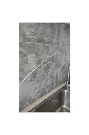 2 Adet Duvar Sticker – 30X30 CM Antrasit Mermer Desenli Kendinden Yapışkanlı Wall Sticker Mutfak Banyo Salon