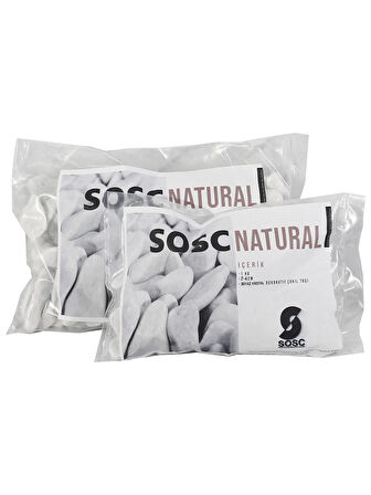 SOSC Natural Beyaz Dolomit Kristal Dekoratif Çakıl Taşı, İç ve Dış Mekan Peyzaj için, 2-4 cm, 1 kg, Bahçe Saksı Süsü