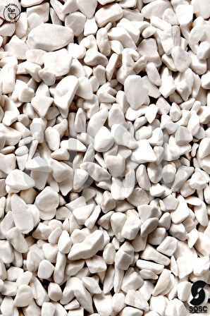 SOSC Natural Beyaz Çakıl taşı Dolomit Taşı Bahçe süsü Akvaryum taşı Dere çakıl taşı 1-2 cm 1 Kg