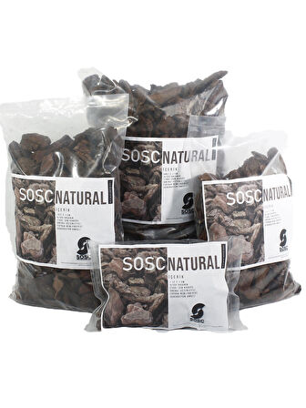 SOSC Natural Dekoratif Çam Kabuğu, Kahverengi, 20-40 mm, 1 Litre, İç ve Dış Mekan Peyzaj Süslemesi için, Organik Bahçe Malzemesi