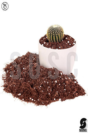 SOSC Natural Substrat Mix Ithal Torf Cocopeat Perlit Özel Karışım Saksı Harcı Çiçek Ve Bitki Toprağı 1 LT