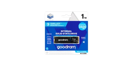 GOODRAM 1TB 2280 3300-2200MB/s GEN3 M2 NVME Disk SSDPR-PX500-01T-80-G3