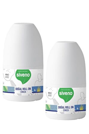 Siveno %100 Doğal 2'li Erkek Roll-On Seti 50 ml