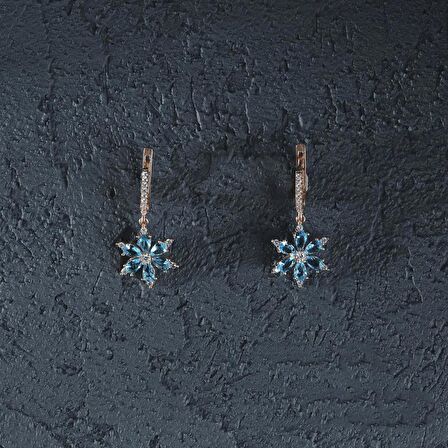 Swarovski Mavi Topaz Kadın Set