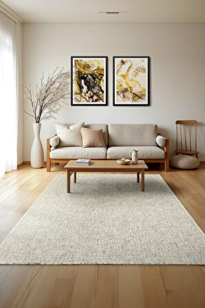 Sisal Hasır Dokuma Halı | Makinede Yıkanabilir | Kaymaz Tabanlı | Kolay Temizlenen Halı | SSL01