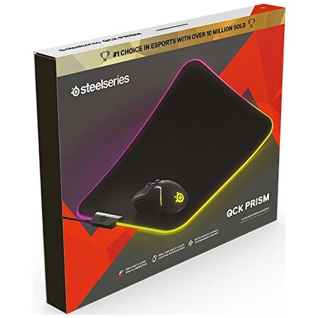 SteelSeries Qck Prism Cloth (Kumaş) Medium RGB Oyun Mousepad