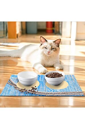 Leopard Kedi Köpek Eğitim Mama Paspası Ve Beslenme Altlığı