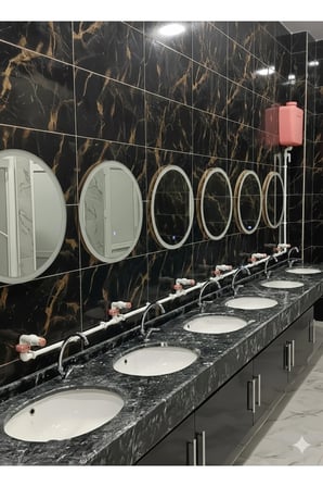 Hilal Kimya Merkezi Depolu 20 Lt 6 Musluklu Butonlu Sıvı Sabunluk Sistemi – Okul, Cami ve Toplu Kullanım İçin - Pembe