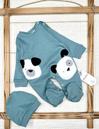 Erkek Bebek Dog Teddy Pamuklu Tulum