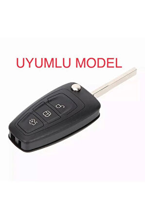 2 Adet Fiesta Kuga Focus C-max Silikon Anahtar Koruma Kılıfı (sustalı) Siyah Ve Kırmızı Renk