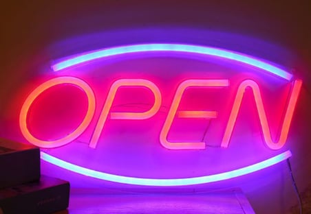 OPEN Yazılı Led
