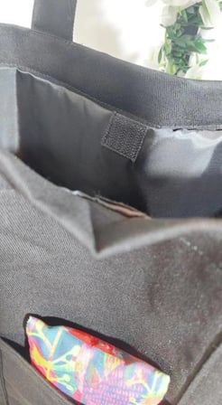 Kadın Kanvas Cırt Kapamalı İçi Astarlı İki Cepli Bez Omuz Çantası