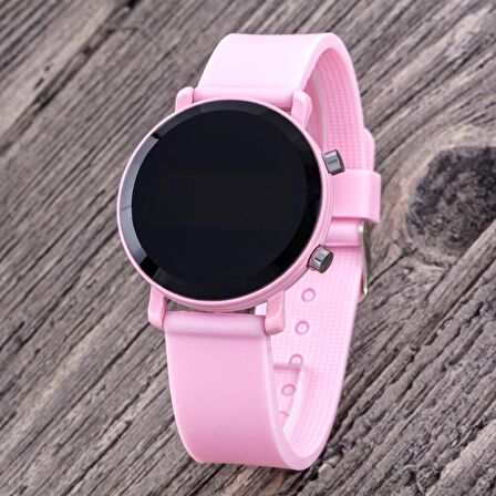 Pembe Renk Çocuk Saati - Saat Öğretici Led Watch Kadran Kız Çocuk Saati ST-304312