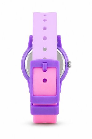 Kuyruk Yıldızı Desenli Kız Çocuk Kol Saati Pembe Mor Analog Saat ST-304410