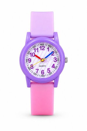Kuyruk Yıldızı Desenli Kız Çocuk Kol Saati Pembe Mor Analog Saat ST-304410