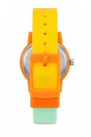 Roket Desenli Turuncu Kız Erkek Çocuk Kol Saati Analog Saat ST-304413