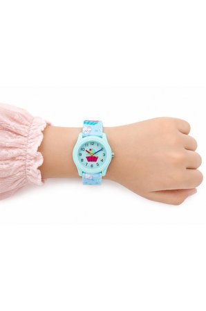 Kız Çocuk Kol Saati Turkuaz Cupcake Desenli Analog ST-304425