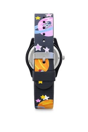 Astronot Desenli Erkek Çocuk Unisex Kol Saati Siyah Rakamlı Saat ST-304426