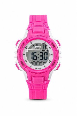 Kız Çocuk Pembe Dijital Spor Silikon Kordon Kol Saati ST-304432